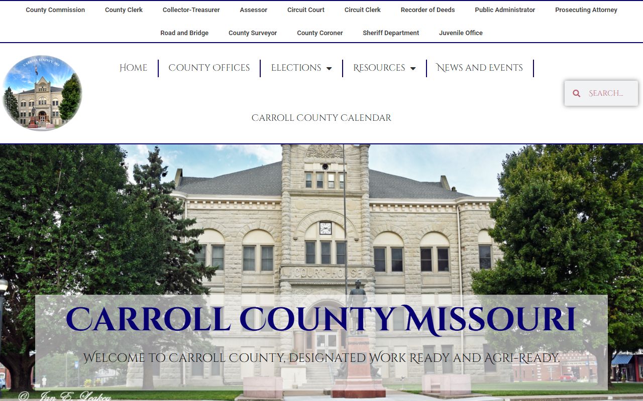 Carroll County court records official courthouse homepage