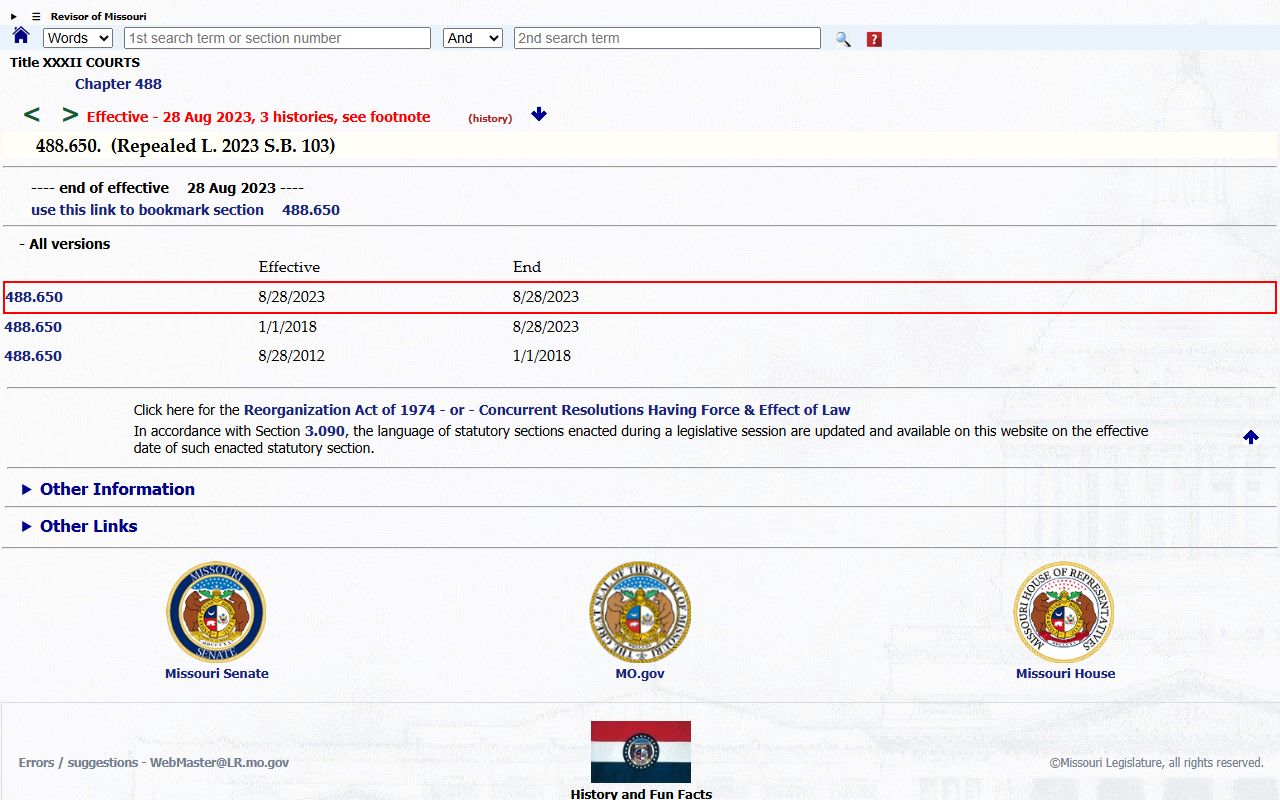 Carroll County arrest records expungement surcharge statute